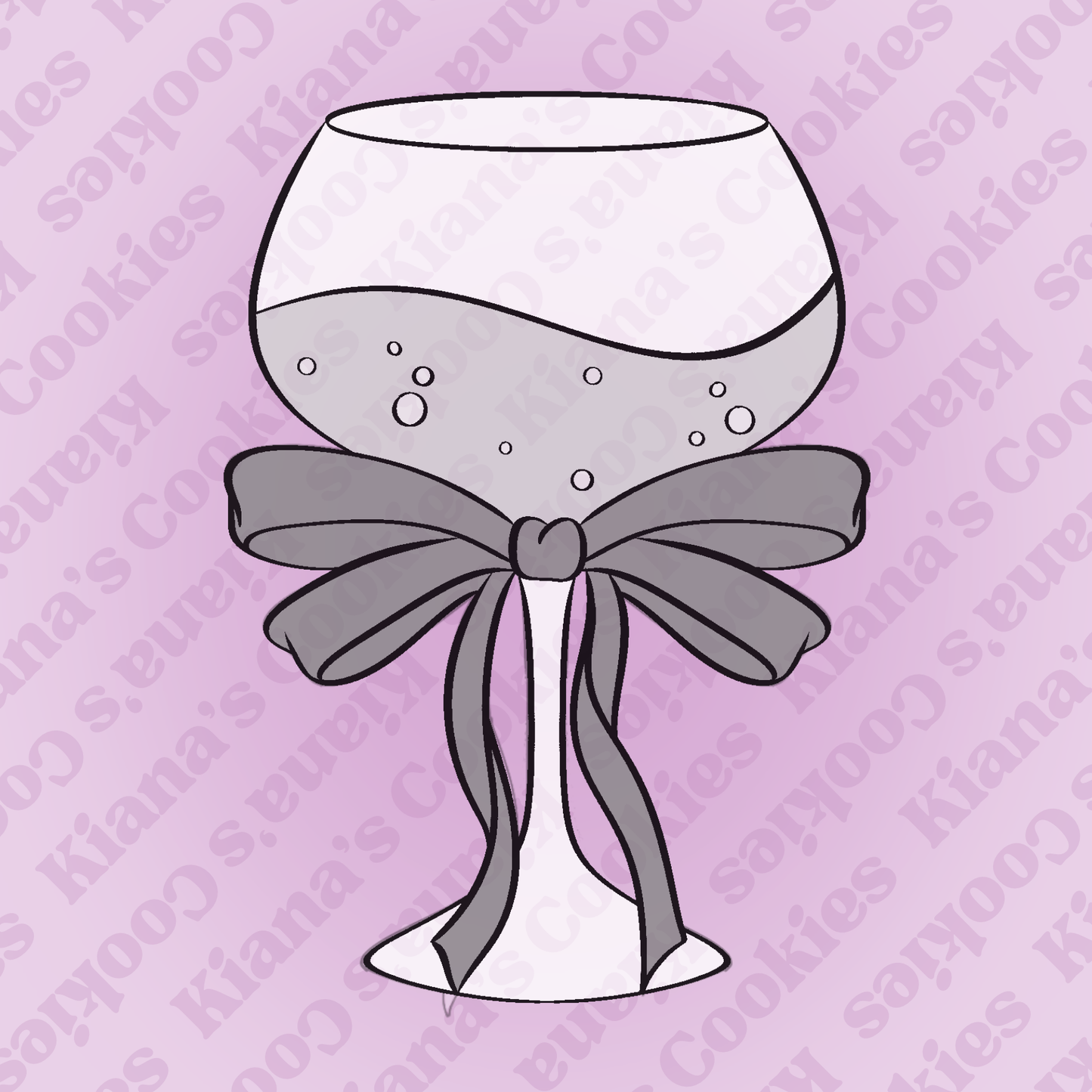Glass with a Bow STL File