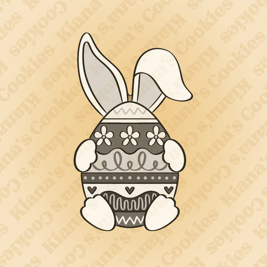 Bunny Holding an Egg STL File