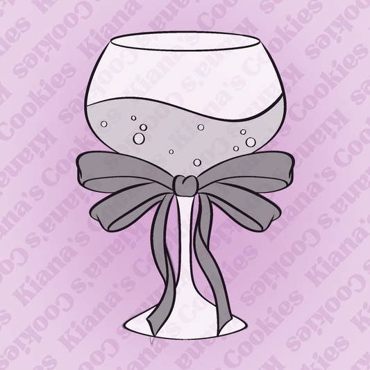 Glass with a Bow STL File