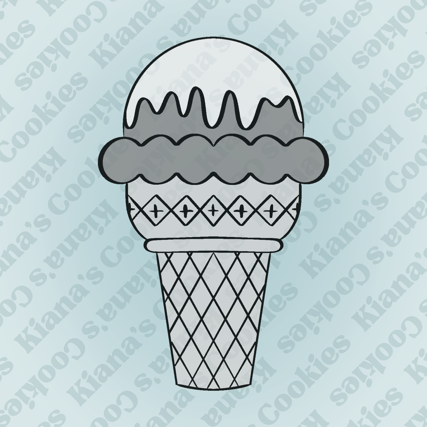 Ice Cream Cone #2 STL File
