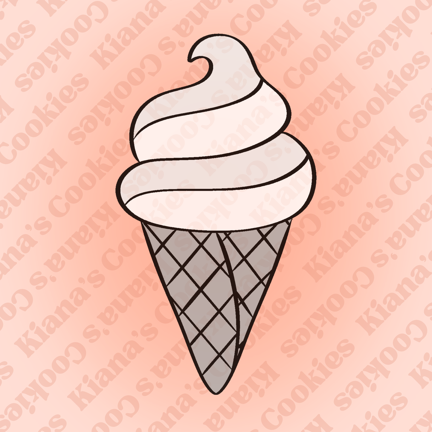 Ice Cream Cone #3 STL File