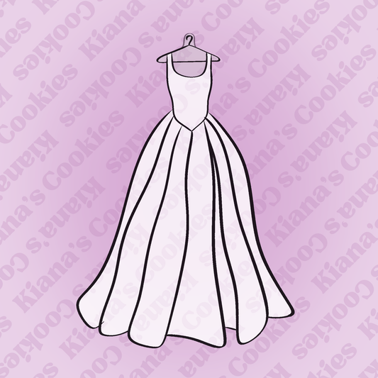 Wedding Dress on a Hanger STL File